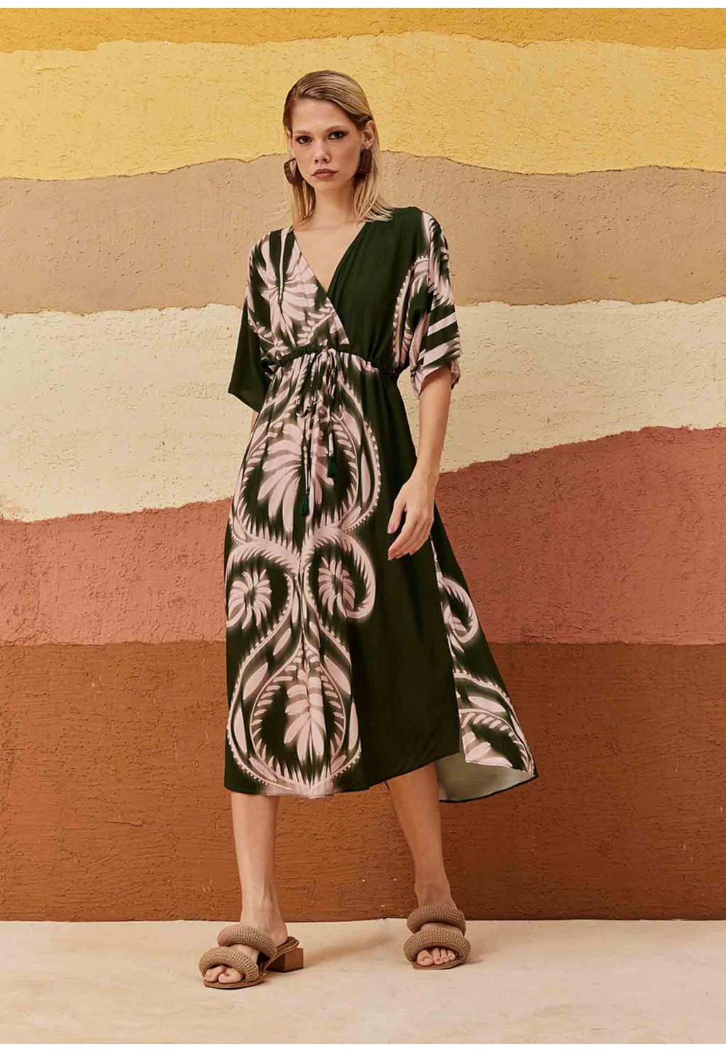 Vestido Midi Mônica Estampado Tilcara