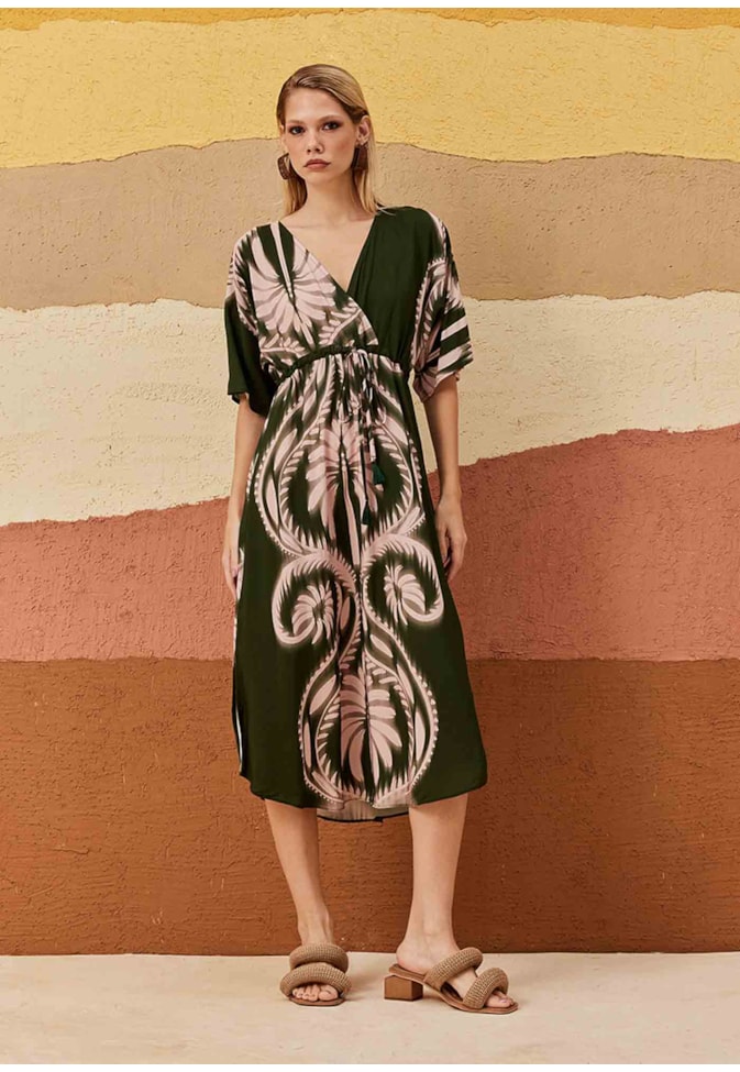 Vestido Midi Mônica Estampado Tilcara