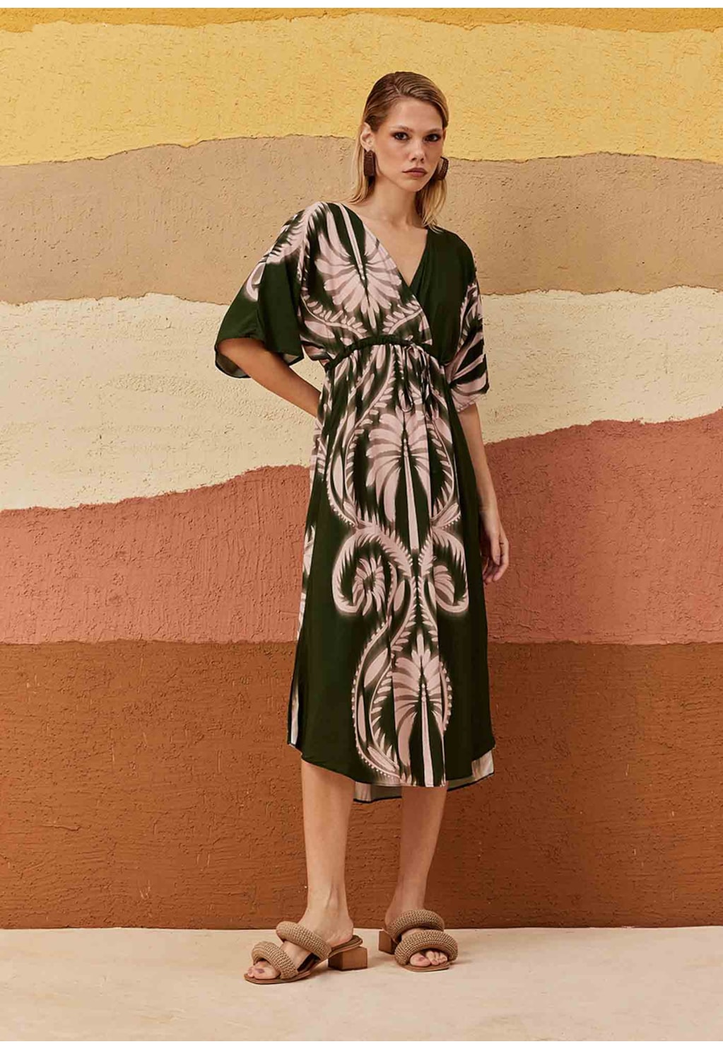 Vestido Midi Mônica Estampado Tilcara