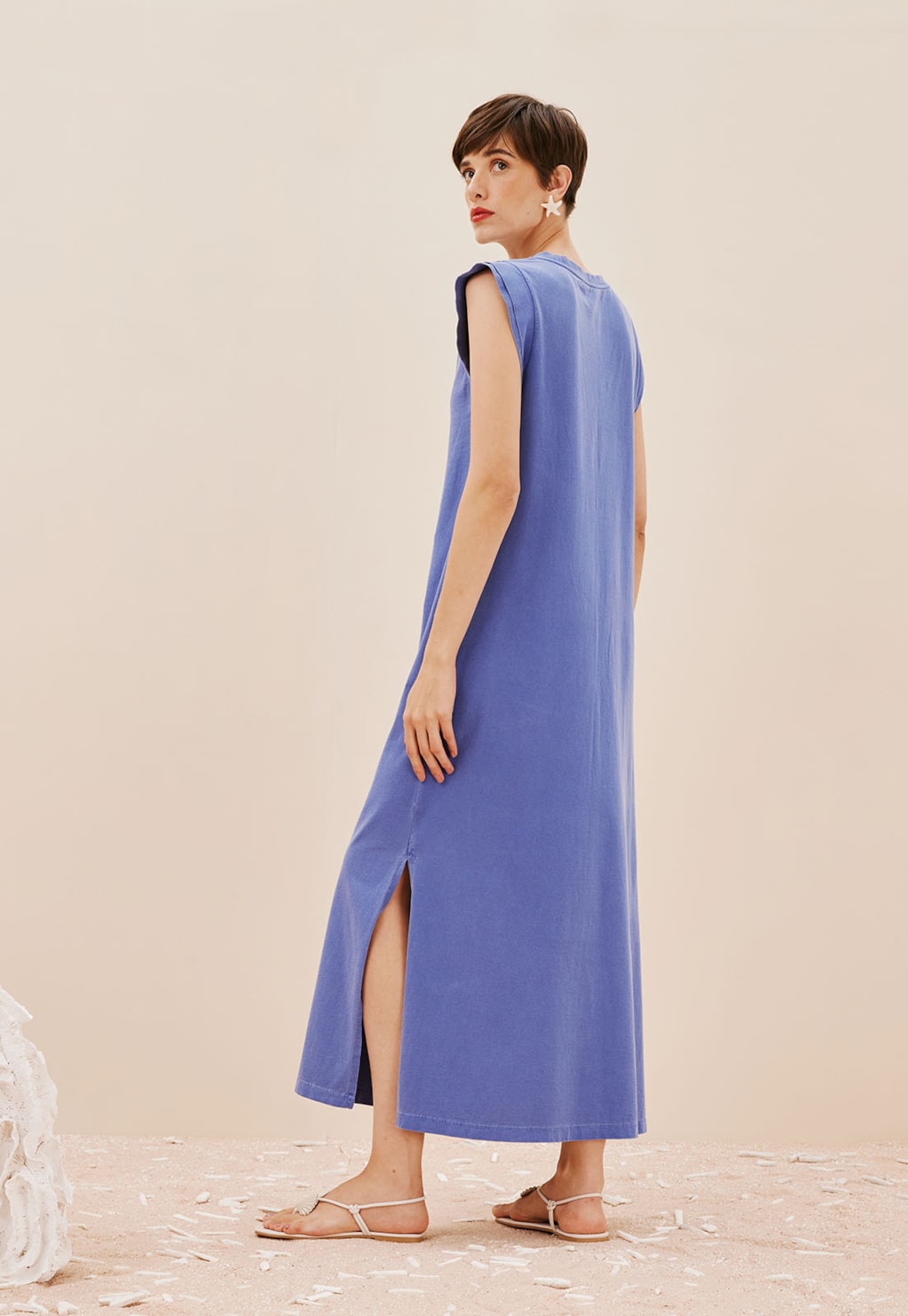 Vestido Midi Muscle Tee Silk Lagosta