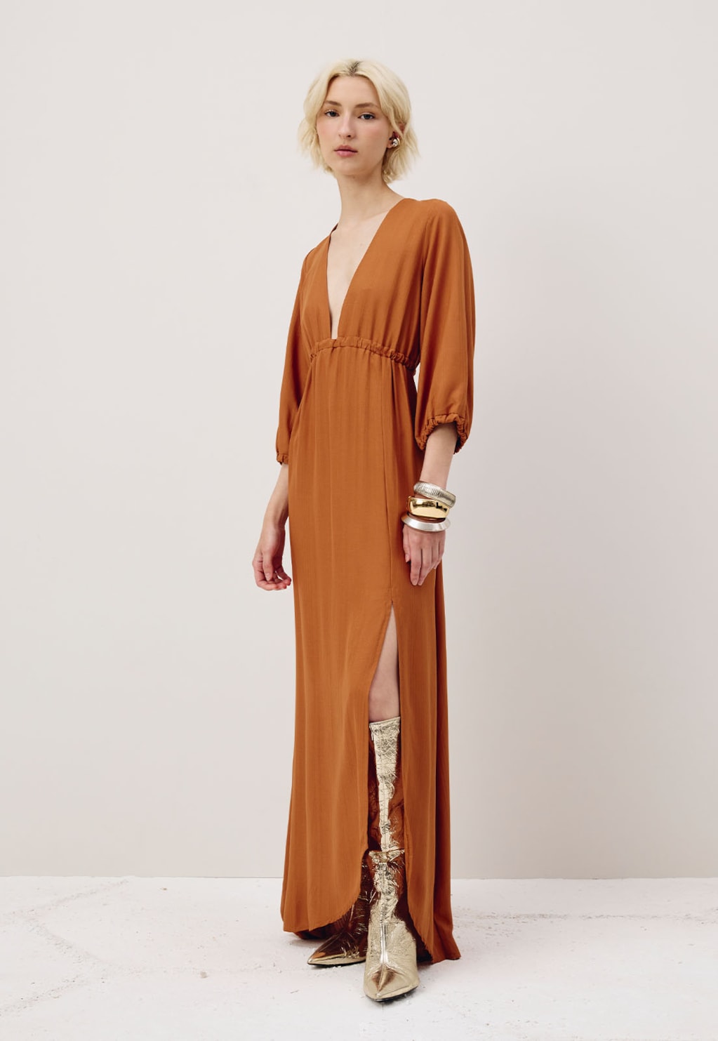 Vestido Midi Pala Elástico