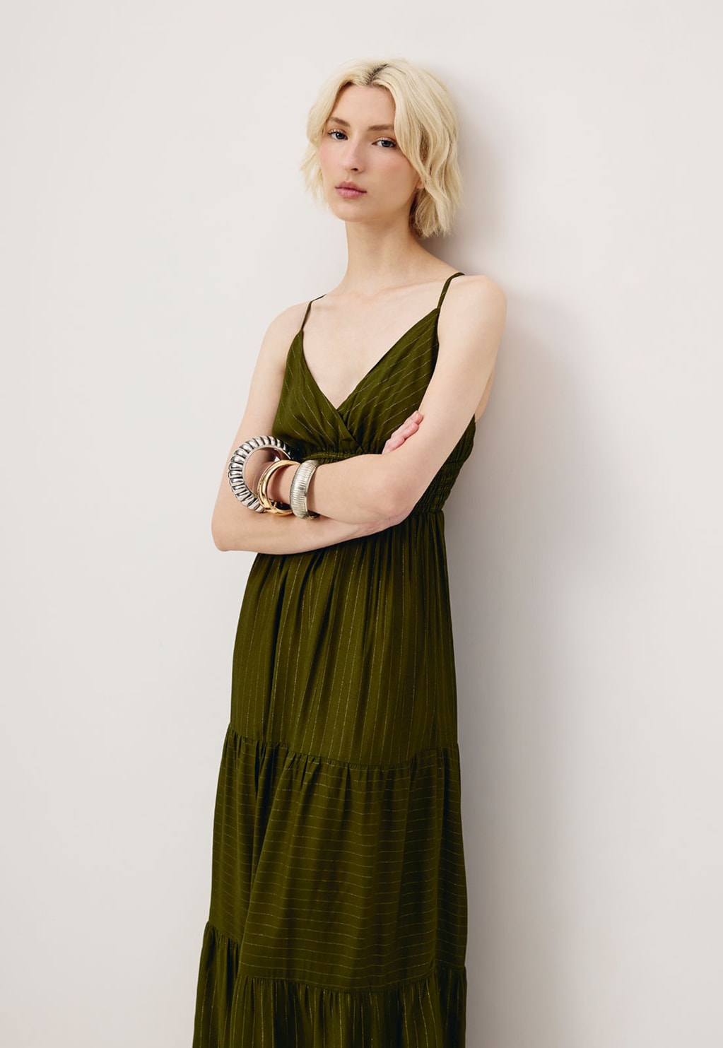 Vestido Midi Pala Lastex