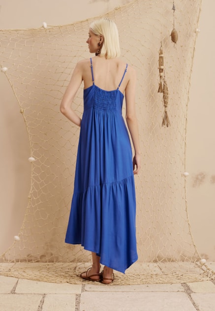 Vestido Midi Passador Peixe Vista Traseira