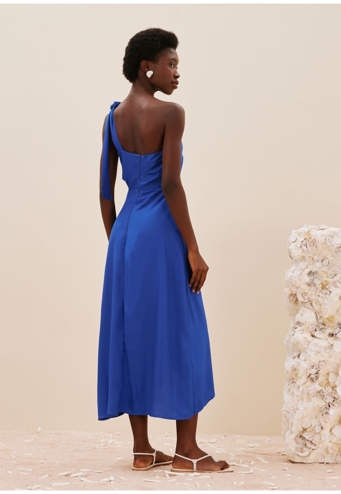 Vestido Midi Saia Transpassada