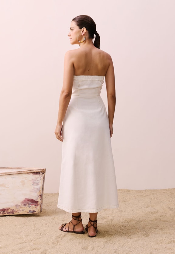 Vestido Midi Sarja Vista Traseira