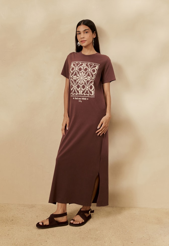 Vestido Midi Silk Sol Em Misti