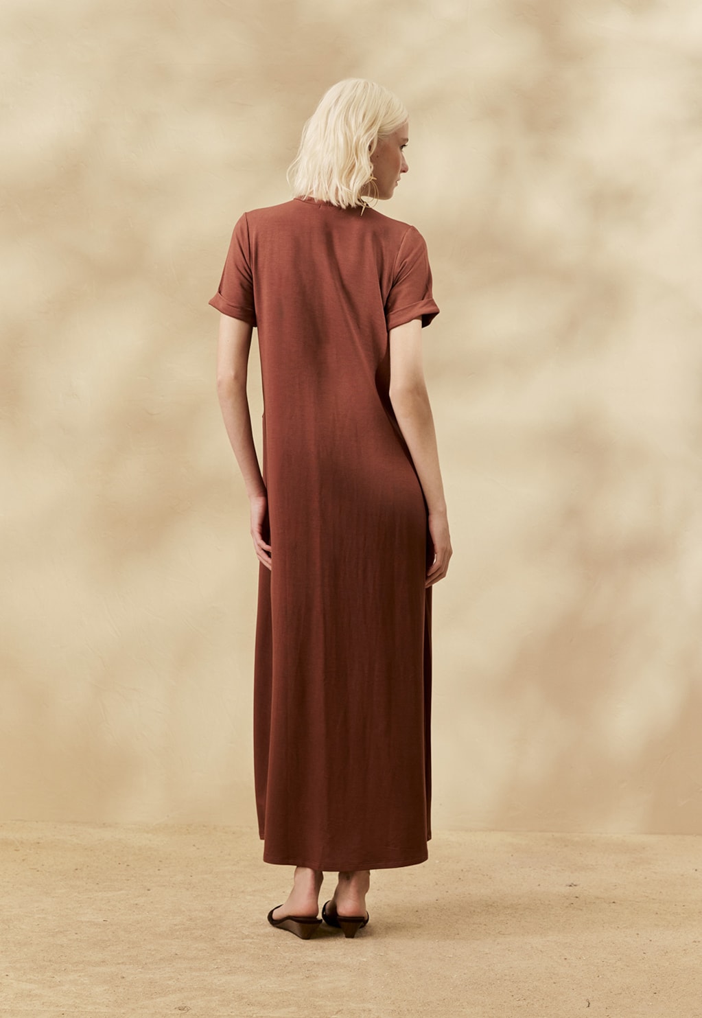 Vestido Midi T-Shirt Fenda