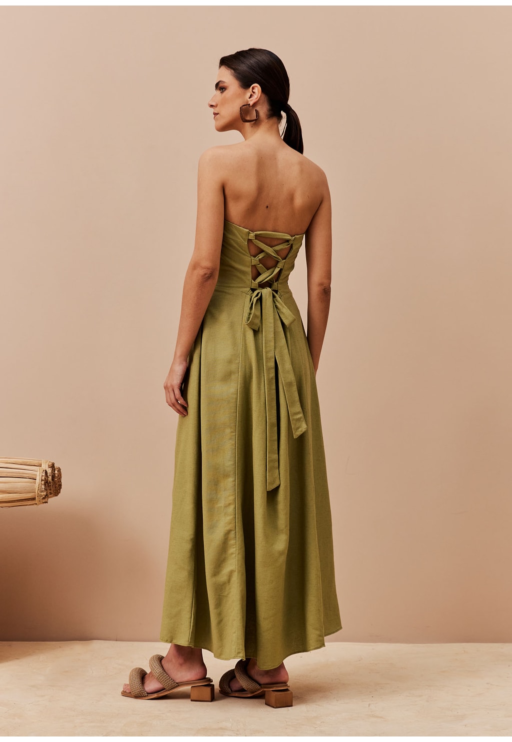 Vestido Midi Tomara Que Caia