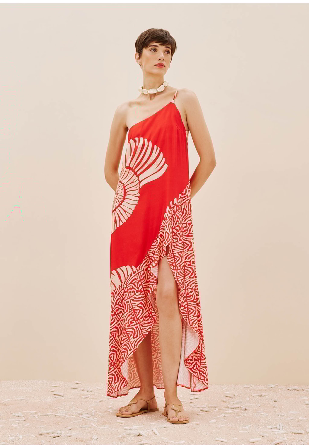 Vestido Mix Estampas Babados