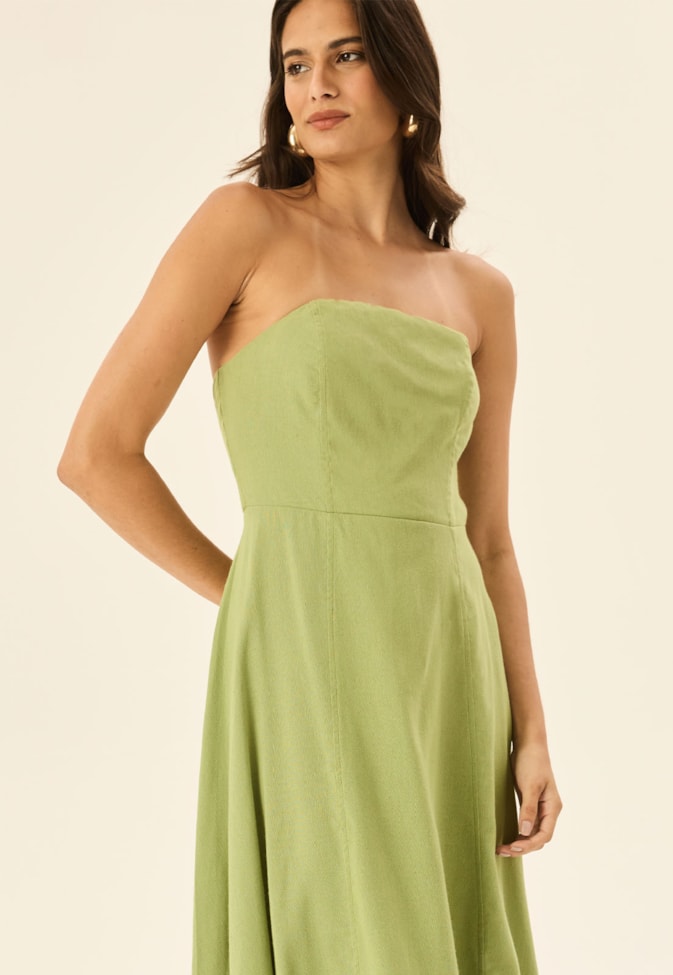 Vestido Mullet Sem Alças