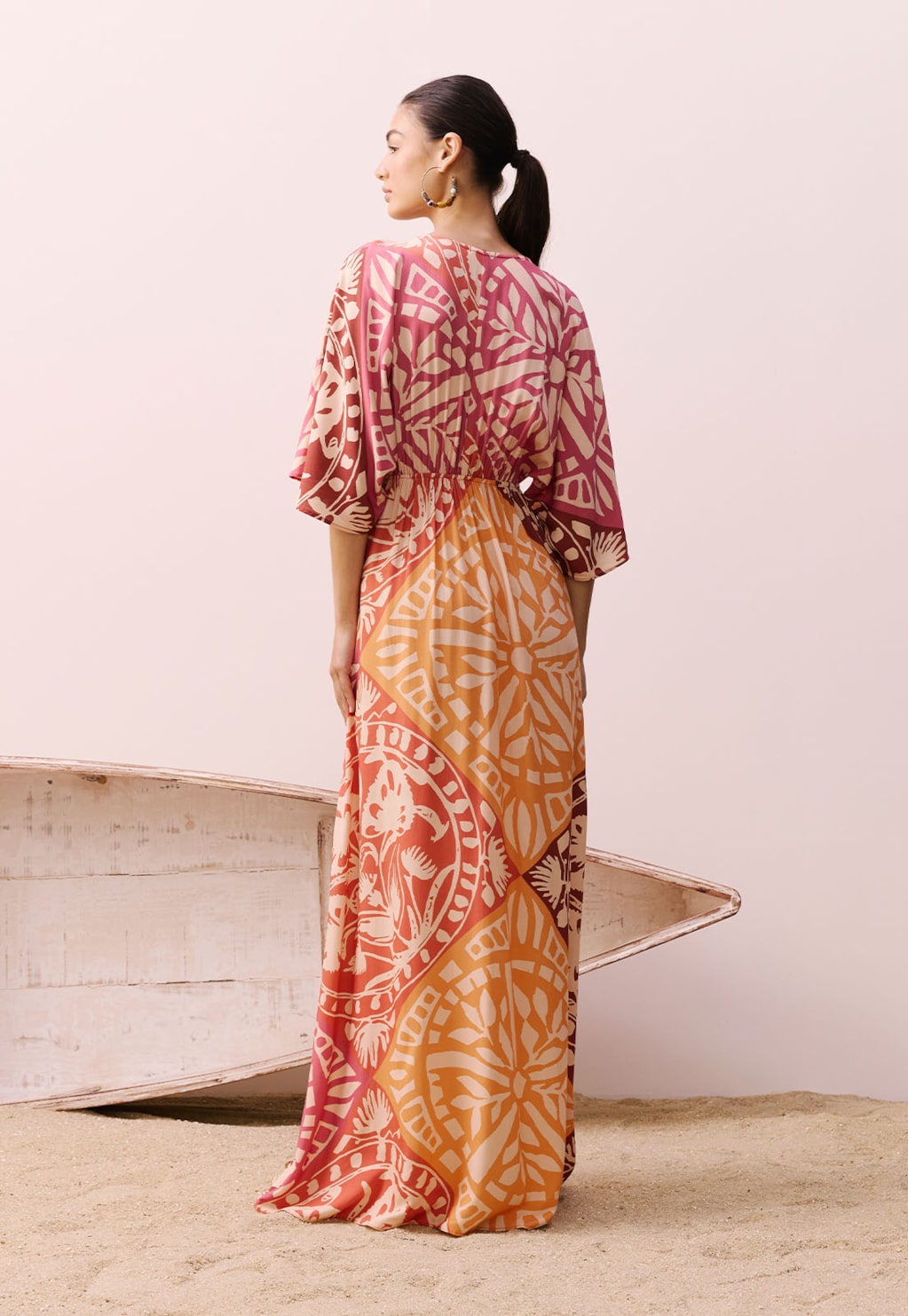 Vestido Passador Assimétrico Estampado Tucupi