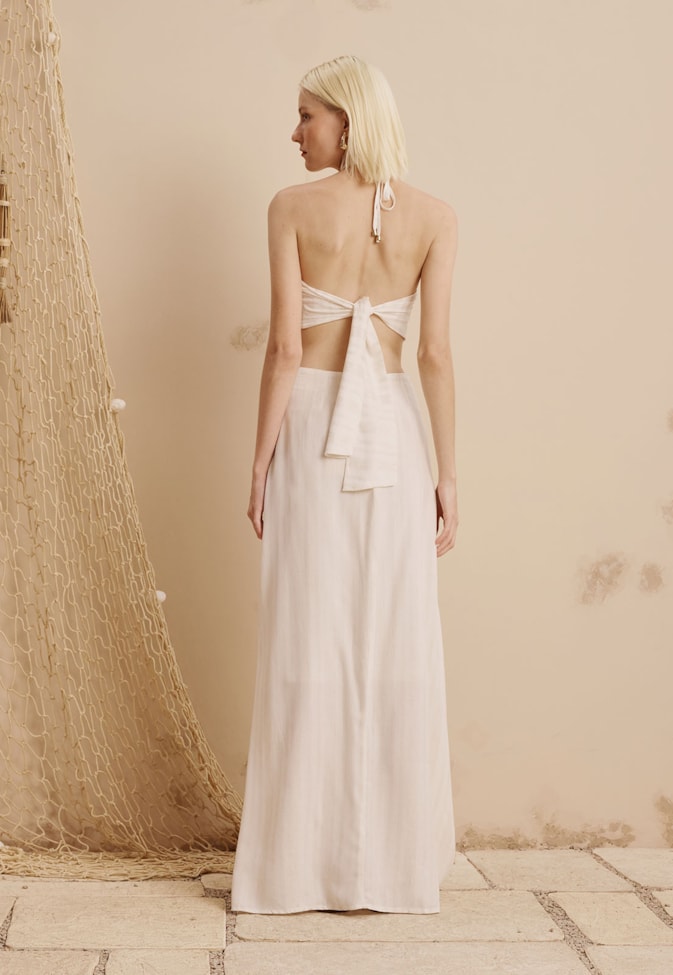 Vestido Recortes Com Passador Boleado