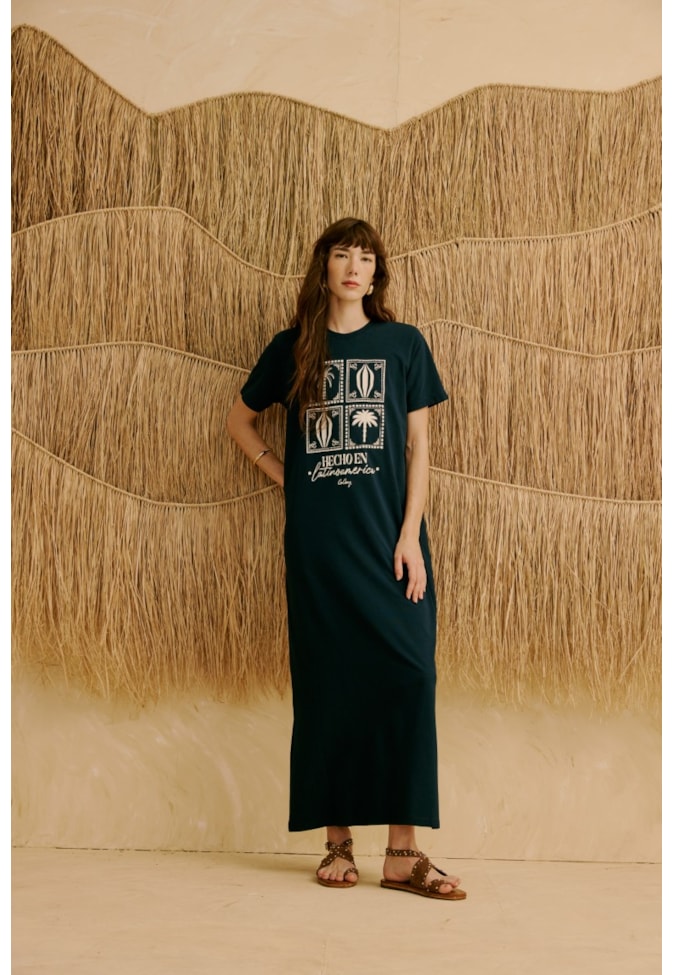 Vestido Silk Cacao Palme