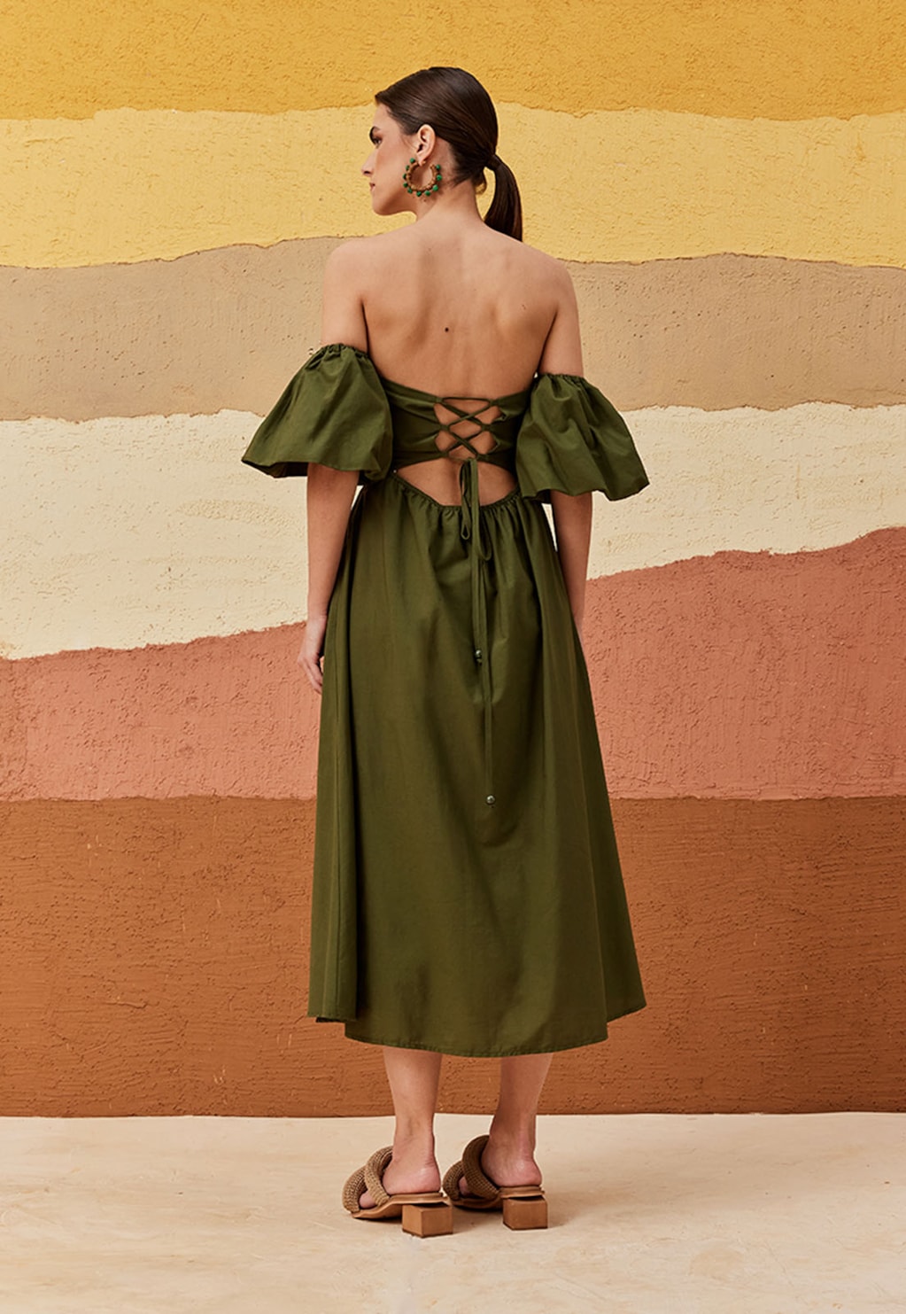 Vestido Tomara que Caia Manga Balonê