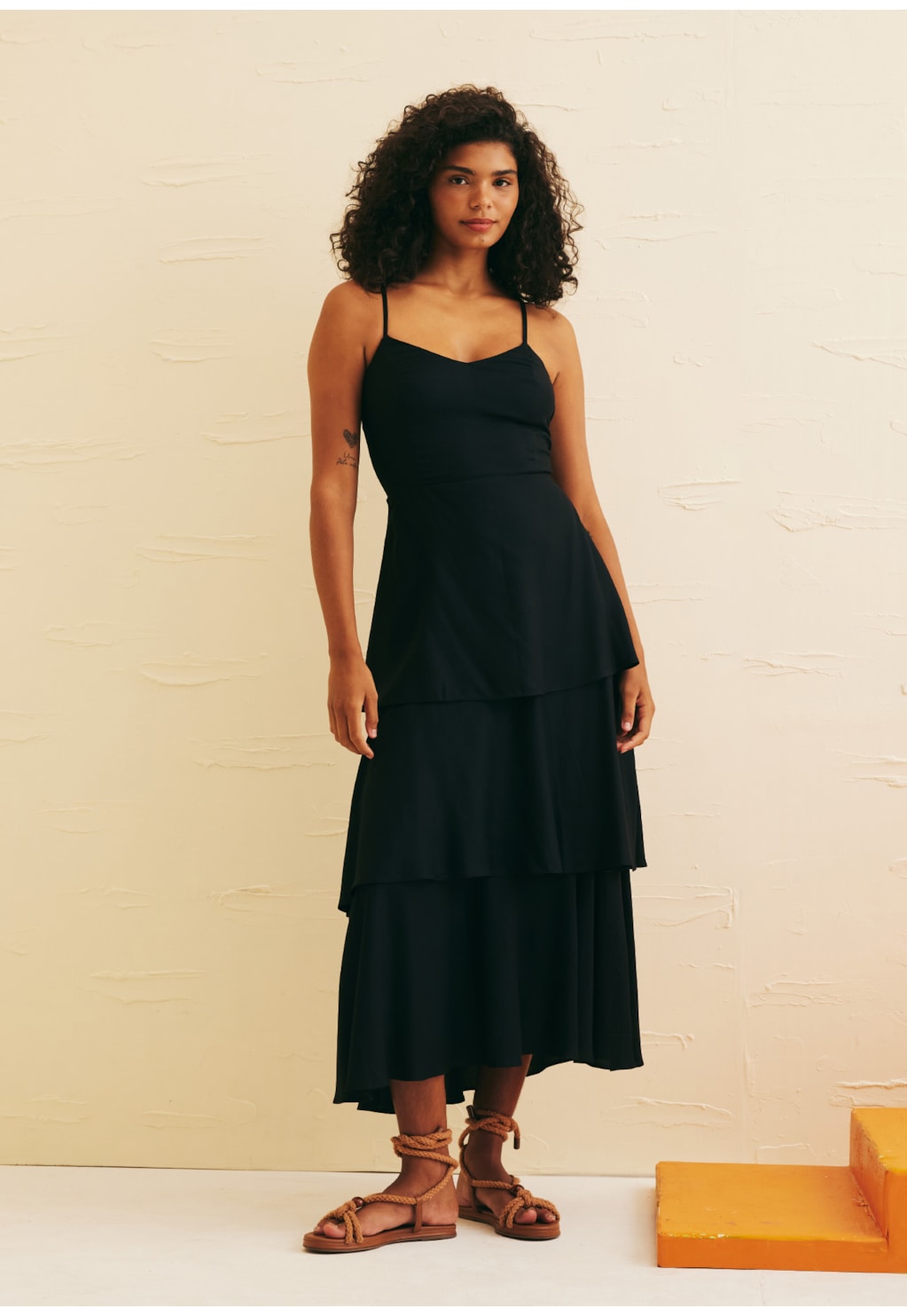 Vestido Três Babados