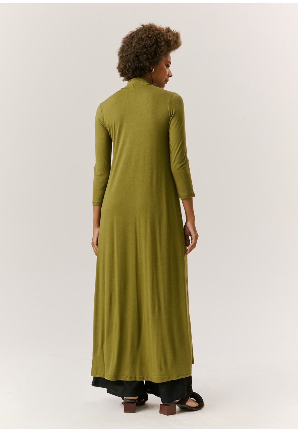 Vestido Túnica com Fenda